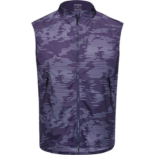 Kuva tuotteesta GOREWEAR Concurve Electro Windbreaker Liivi Miehet - crushed purple indigo / amethyst grey DEDF