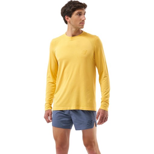 Foto de Compressport Camiseta de Manga Larga Hombre - Performance Running - ceylon yellow/reflective ceylon yellow