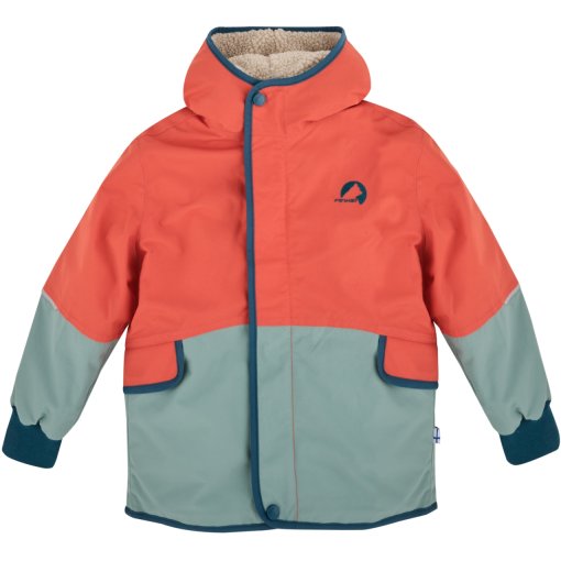 Produktbild von Finkid MOSKA MUKKA Winterjacke Kinder - orangeade/ocean
