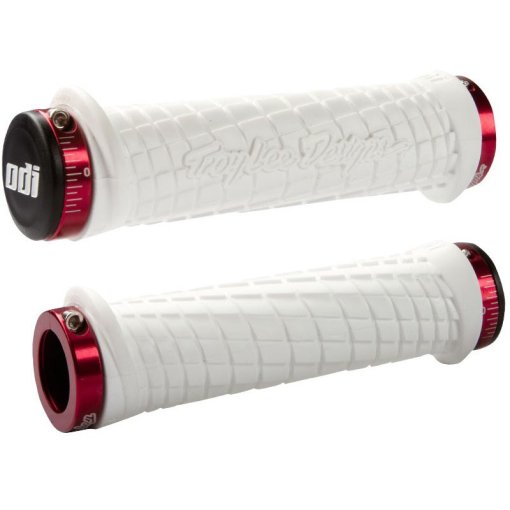Immagine prodotto da ODI Troy Lee Designs Lock-On MTB Grips - white/red