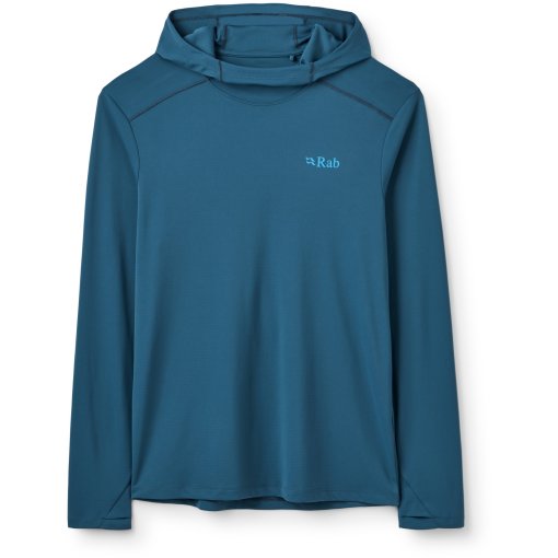 Photo produit de Rab Force T-shirt à capuche et manches longues pour hommes - tempest blue
