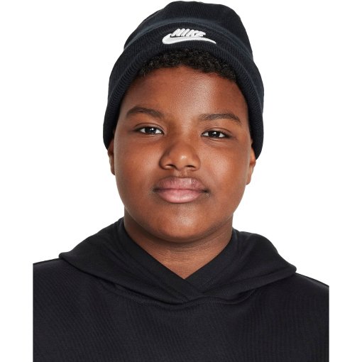 Productfoto van Nike Peak Beanie Kinderen - zwart/wit HF5498-010