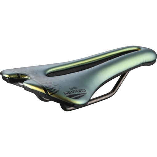 Productfoto van Selle San Marco Aspide Short Racing Open-Fit Zadel - Wide L3 - Iridescent Gold