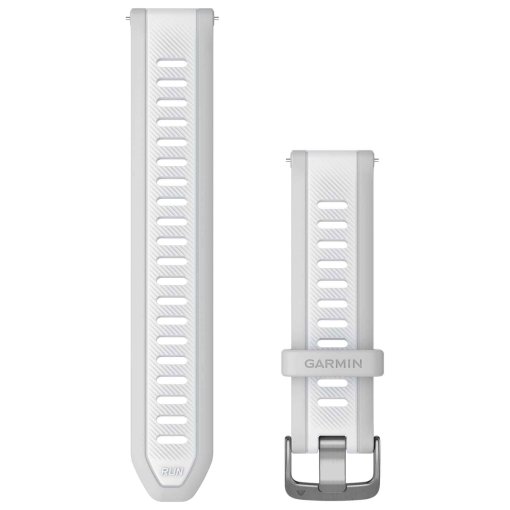 Produktbild von Garmin Schnellwechsel-Armband 20mm - Silikon - Mist Grey/Whitestone