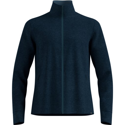 Photo produit de Odlo Essentials Grid Fleece Couche intermédiaire multisports à fermeture éclair continue pour hommes - reflecting pond