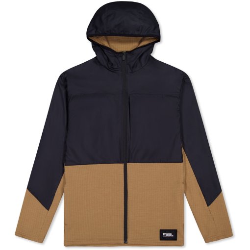 Foto de Mons Royale Chaqueta Hombre - Offgrid Merino Fleece Wind - negro / toffee