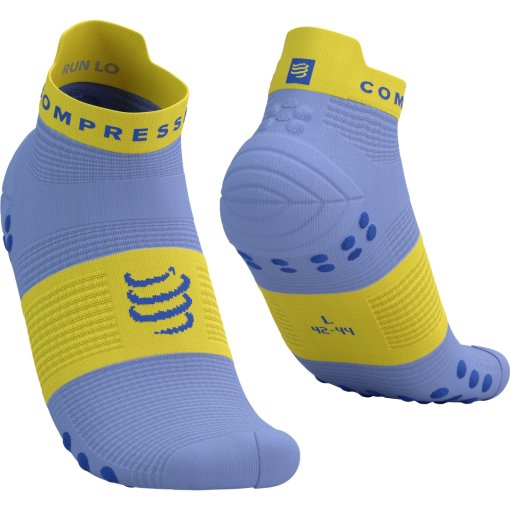 Produktbild von Compressport Pro Racing Kompressionssocken v4.0 Run Low - jacaranda/maize/dazzling blue