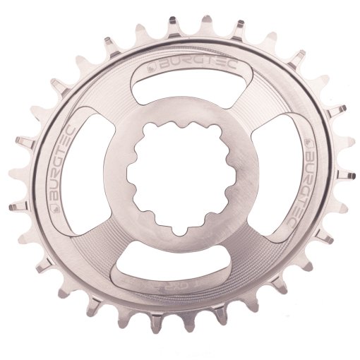 Immagine prodotto da Burgtec Corona - Thick Thin - Direct Mount (SRAM 3-Bolt) | Offset 3mm | ovale - rhodium silver