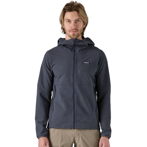 Produktbild von Patagonia R1 TechFace Kapuzenjacke Herren - Smolder Blue