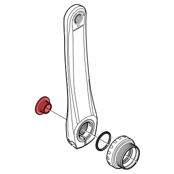 Photo produit de Shimano Vis Pédalier pour SLX / Deore / Alivio - Y1F811100