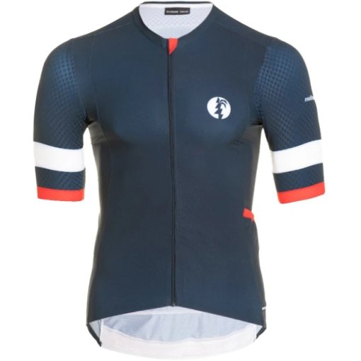 Foto de endless local Maillot de Manga Corta - Maleko Road Unisex - azul/blanco