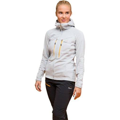Foto de Bergans Chaqueta Mujer - Y MountainLine Wooltech Midlayer - pearl grey