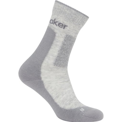Foto de Icebreaker Calcetines Mujer - Merino Hike+ Medium Crew - Blizzard Hthr/Alloy