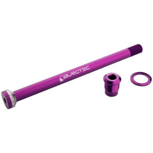 Photo produit de Burgtec Axe Traversant - arrière | 12x148mm Boost | 175mm | pour Propain - purple rain
