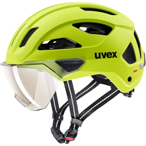Picture of Uvex stride visor MIPS Bike Helmet - lime matt/ltm. silver