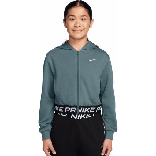 Produktbild von Nike Pro Fleece Dri-FIT-Kapuzenjacke Kinder - mineral slate/mineral slate/bl HQ9312-382