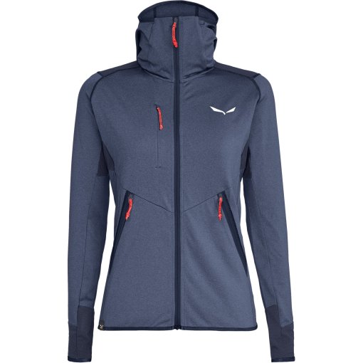Foto de Salewa Chaqueta con Capucha Mujer - Agner Hybrid Polarlite/Durastretch Full-Zip - navy blazer melange 3966