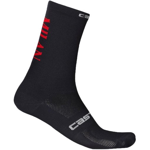 Foto de Castelli Calcetines - AC Milan Rosso Corsa Pro 18 - negro 010