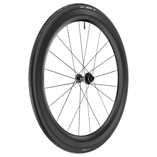 Photo produit de DT Swiss | Continental Système de Roue WTS - Roue Avant ARC 1100 DICUT 55 + Pneu Pliable AERO 111 - 28&quot; | 12x100mm - noir