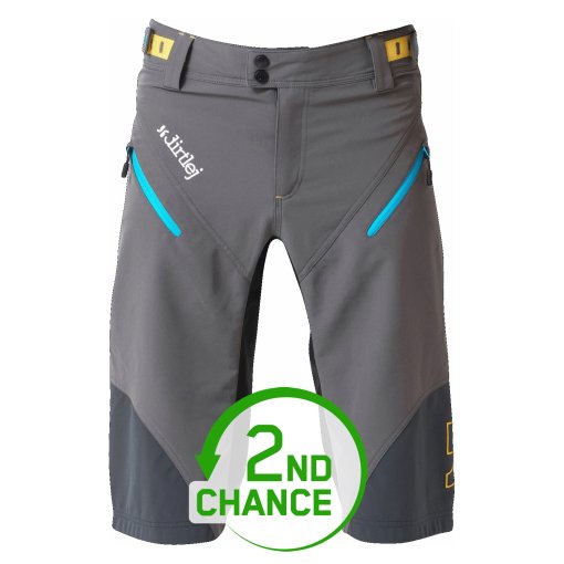 Produktbild von Dirtlej Trailscout Half &amp; Half MTB Shorts Herren - grau/türkis - B-Ware