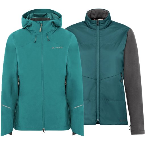 Photo produit de Vaude Yaras Veste 3 en 1 II pour femmes - fjord green