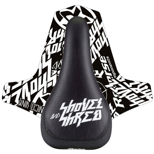 Immagine prodotto da Reverse Components Nico Vink Shovel and Shred Saddle - black / white / white