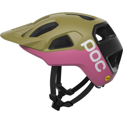 Photo produit de POC Cularis MIPS Casque - 8876 Olivine Green Matt/Thulite Pink Matt