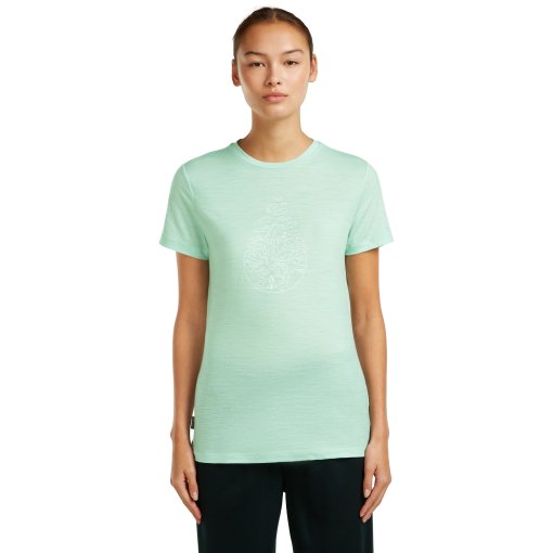 Foto de Icebreaker Merino 150 Tech Lite Hike Path Camiseta Mujer - Mint