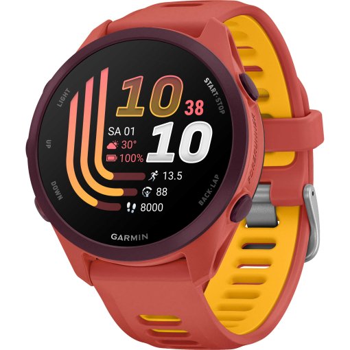 Picture of Garmin Forerunner 170 Music GPS Running Watch - Red Pink/Mango