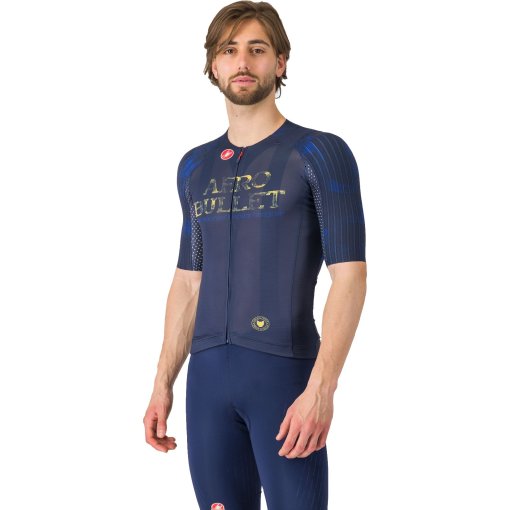 Foto de Castelli Maillot de Manga Corta Hombre - Remco Aero Bullet 8S - belgian blue/gold 424