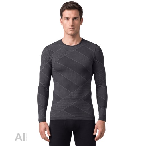 Zdjęcie: Löffler Transtex® Merino 260 Podkoszulek z długim rękawem dla mężczyzn - grey melange A09