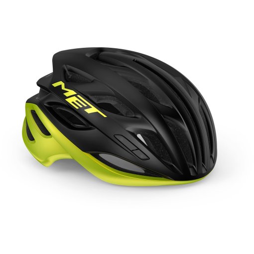 Produktbild von MET Estro MIPS Helm - black/lime yellow metallic glossy