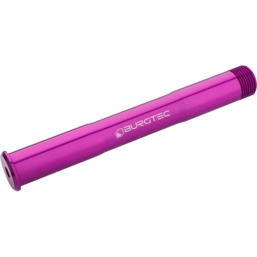 Foto de Burgtec Eje Pasante - delante | 20x110mm Boost | 158mm | para Rockshox BoXXer - purple rain
