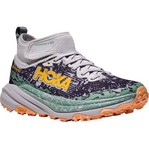 Photo produit de Hoka Chaussures Running Femme - Speedgoat 6 Mid GTX - ash grey / charcoal grey