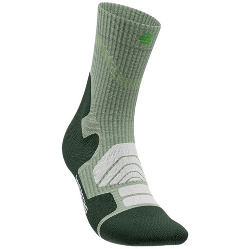 Productfoto van Bauerfeind Outdoor Merino Mid Cut Sokken Dames - herbal green