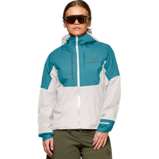 Photo produit de Norrona Veste Femme - senja Gore-Tex - Brittany Blue/Snow White