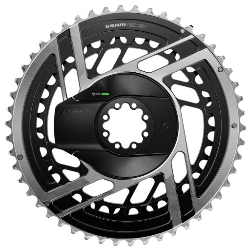 Foto de SRAM 2x Juego de Platos RED AXS Powermeter | Direct Mount | E1 - negro / plata