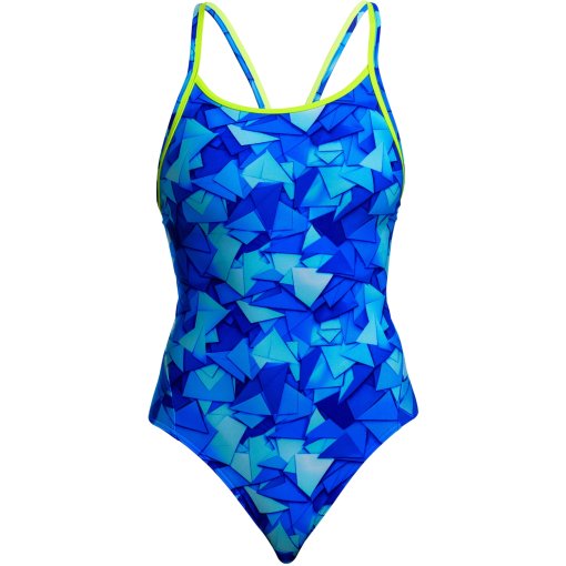 Productfoto van Funkita Diamond Back Eco Eendelig badpak voor dames - Try Blue