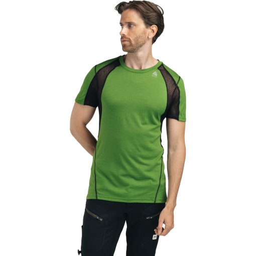 Produktbild von Aclima Lightwool 140 Sports T-Shirt Herren - cactus/jet black