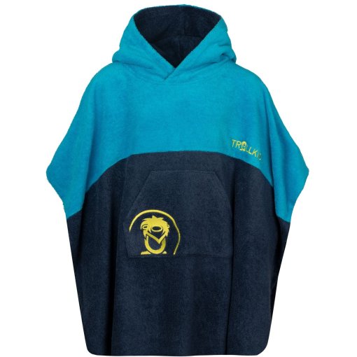 Produktbild von Trollkids Kvalvika Surf Badeponcho Kinder - Vivid Blue/ Mystic Blue