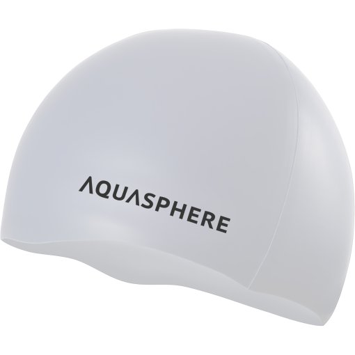 Foto de AQUASPHERE Gorro Natación de Silicona - Plain - Blanco/Negro