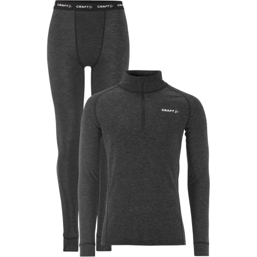 Picture of CRAFT Wool Merino Baselayer Set Men - Black/Melange