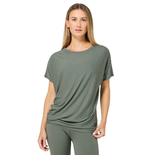 Billede af SUPER.NATURAL Yoga Loose T-shirt til damer - Eucalyptus
