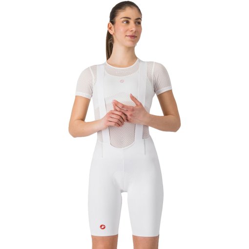 Foto de Castelli Culotte Corto con Tirantes Ciclismo Mujer - Free Aero Race S - blanco 001