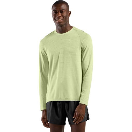 Immagine prodotto da Odlo Maglia a Maniche Lunghe Running Uomo - Essentials Seamless - shadow lime melange