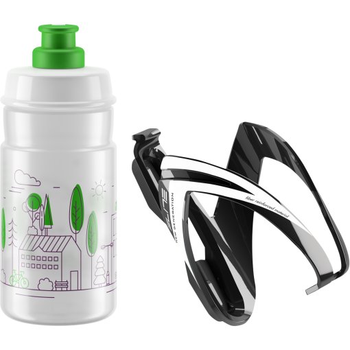 Kuva tuotteesta Elite Kit CEO Pulloteline + Jet pullo 350ml - black/clear/green