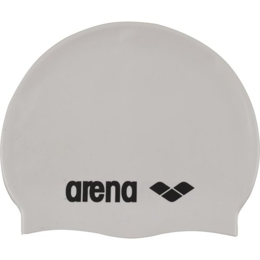Foto de arena Gorro Natación - Classic Silicone - Blanco/Negro