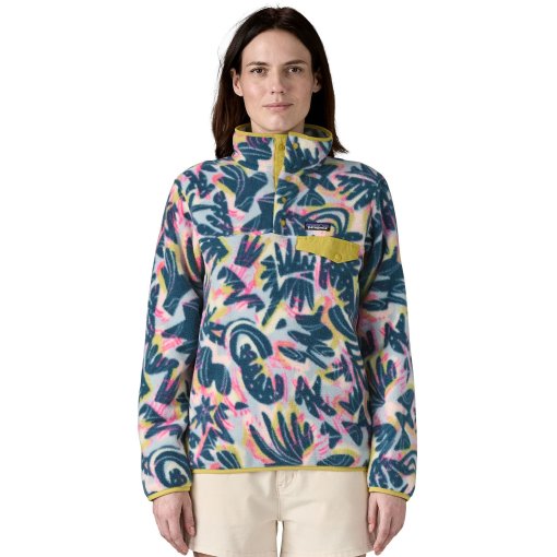 Produktbild von Patagonia Lightweight Synchilla Snap-T Fleece Pullover Damen - Wild Botanist: Tidal Teal