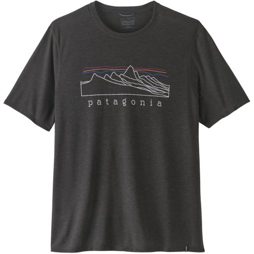 Picture of Patagonia Cap Cool Trail Shirt Men - Stratapeaks - Ink Black
