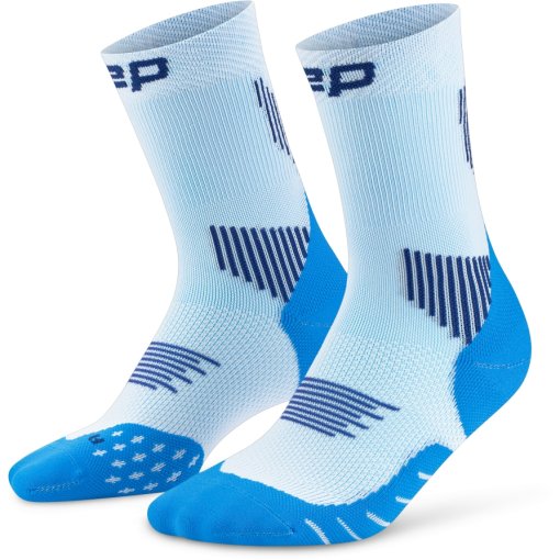 Billede af CEP Core Run Mid Cut kompressionssokker for herrer - blue/ice